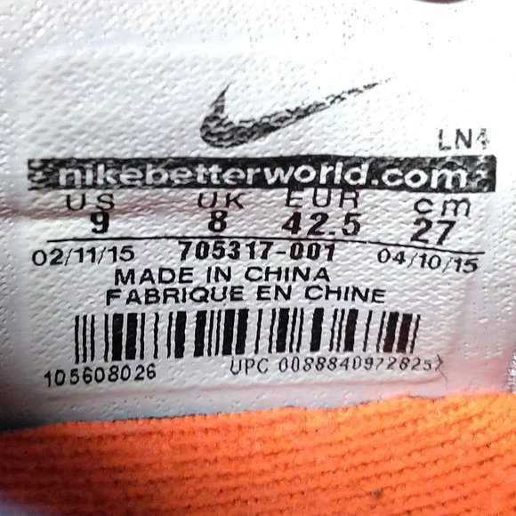 NIKE KOBE X 10 Shoes SIZE 9 PAIN 705317-001 AIR MAX Sneakers 2015 ELITE BRYANT - Picture 2 of 10